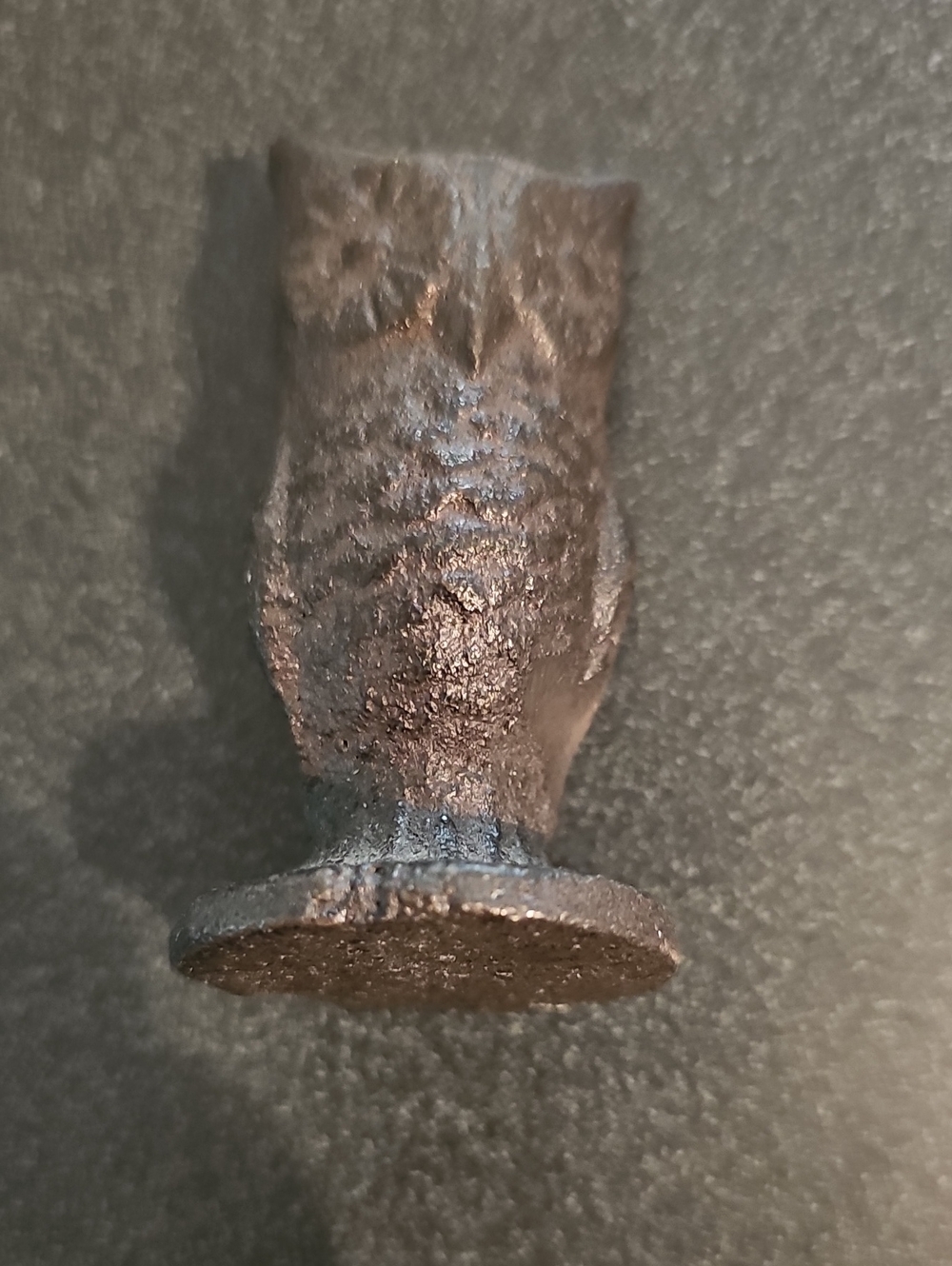 Vintage Cast Iron Owl Figurine